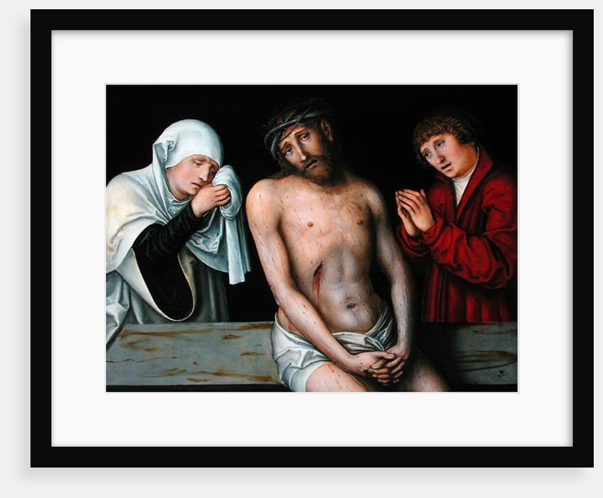 Christ as the Man of Sorrows with the Virgin and St. John by Lucas the Elder Cranach