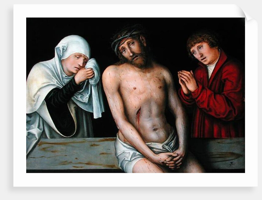 Christ as the Man of Sorrows with the Virgin and St. John by Lucas the Elder Cranach