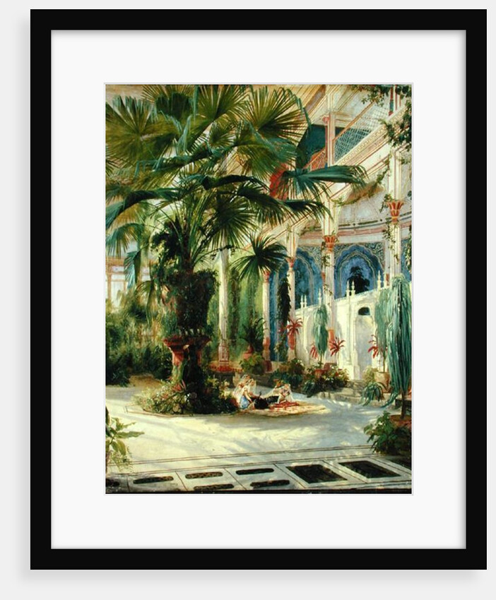 Interior of the Palm House at Potsdam, 1833 by Karl Blechen
