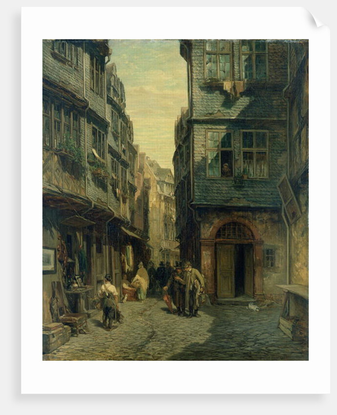 The Jewish Quarter in Frankfurt, 1883 by Anton Burger