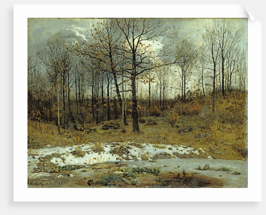 Last Snow at Weimar, 1889 by Karl Buchholz