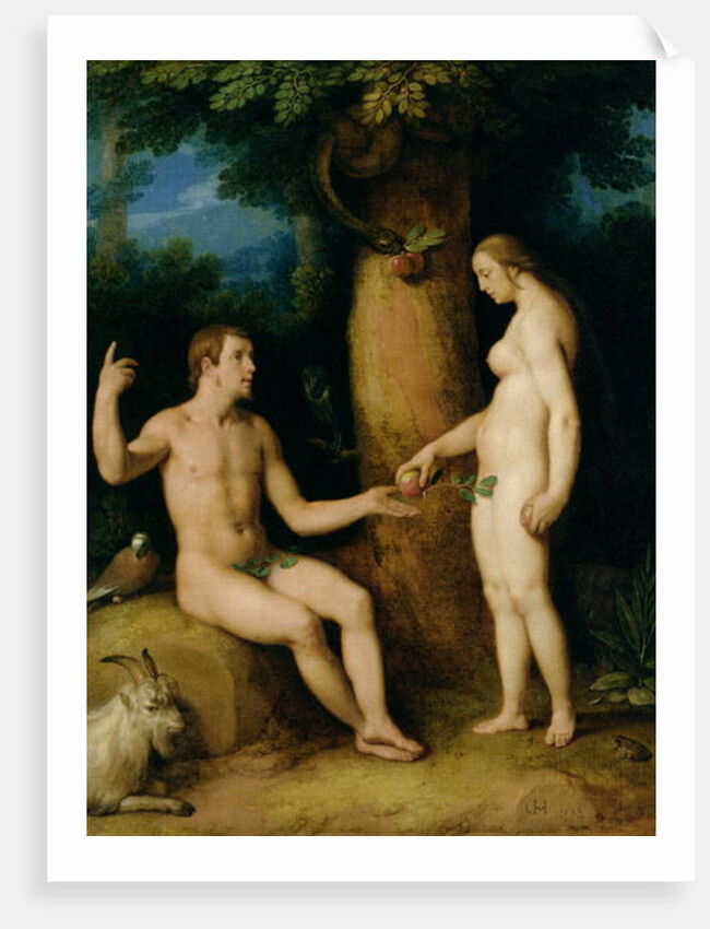 Adam and Eve, 1622 by Cornelis Cornelisz. van Haarlem