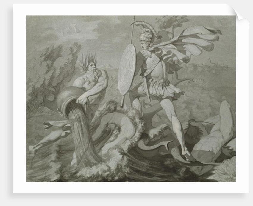 Fight of Achilles with the River Scamander by Philipp Otto Runge