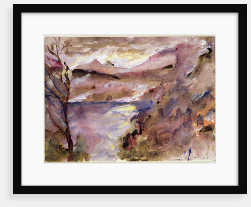 View of Walchen Lake, 1919 by Lovis Corinth