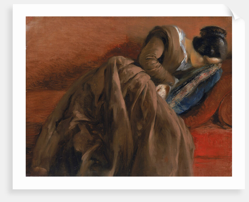 Emilie, the Artist's Sister, Asleep, c.1848 by Adolph Friedrich Erdmann von Menzel