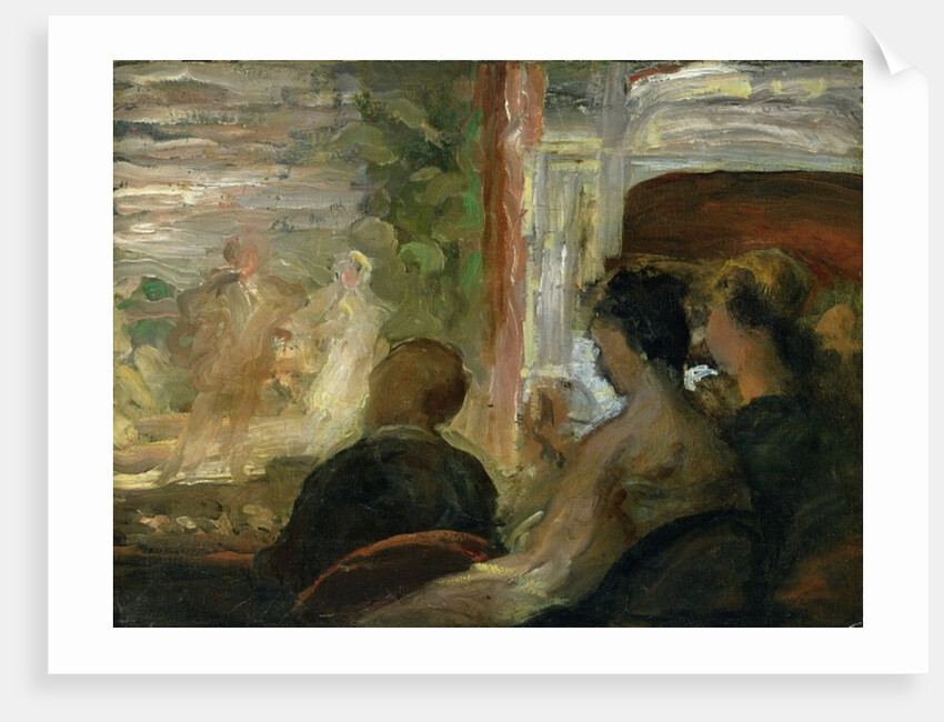 A Box at the Theatre, c.1865-70 by Honore Daumier