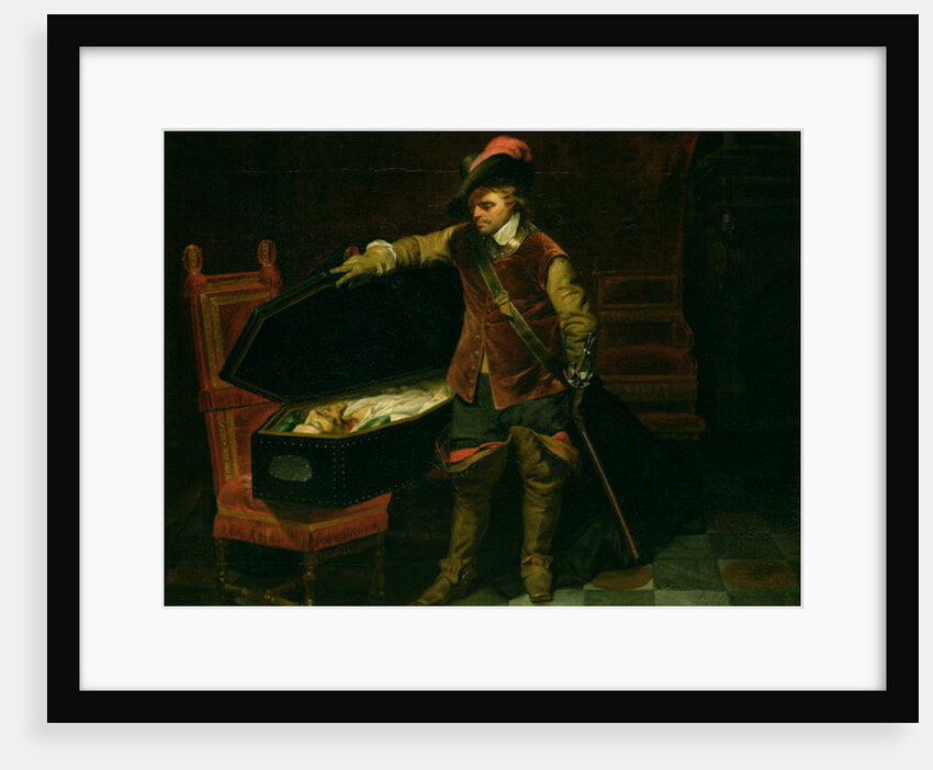 Oliver Cromwell with the Coffin of Charles I 1846 by Hippolyte Delaroche