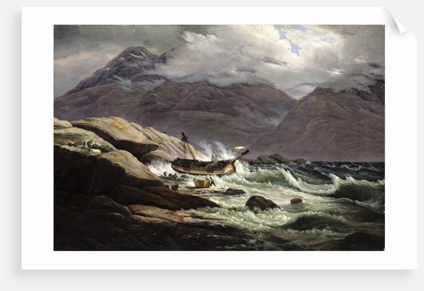 Shipwreck on the Norwegian Coast, 1831 by Johan Christian Dahl
