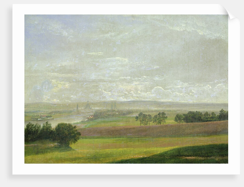 The Elbe Valley Near Dresden by Johan Christian Dahl