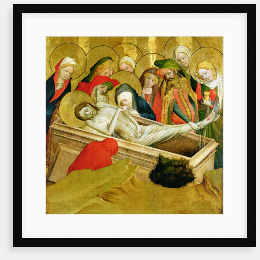 The Entombment, panel from the St. Thomas Altar from St. John's Church, Hamburg, begun in 1424 by Francke Master
