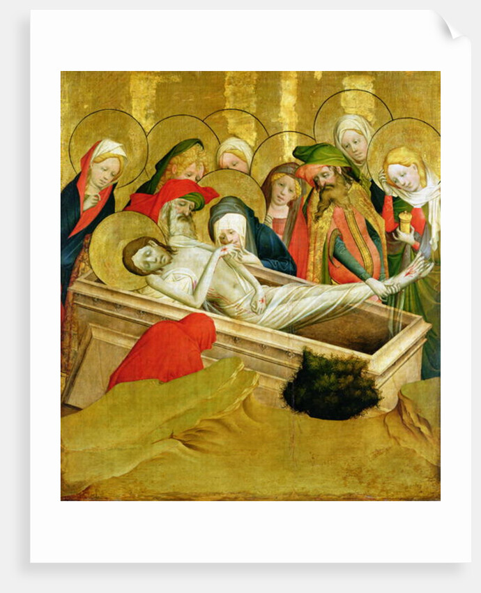 The Entombment, panel from the St. Thomas Altar from St. John's Church, Hamburg, begun in 1424 by Francke Master