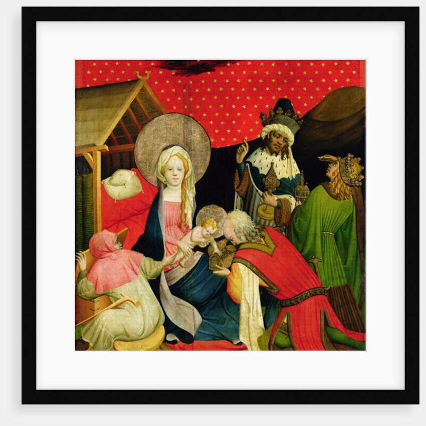 The Adoration of the Magi, panel from the St. Thomas Altar from St. John's Church, Hamburg, begun 1424 by Francke Master