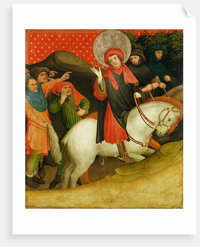 The Mocking of St. Thomas, panel from the St. Thomas Altar from St. John's Church, Hamburg, begun in 1424 by Francke Master