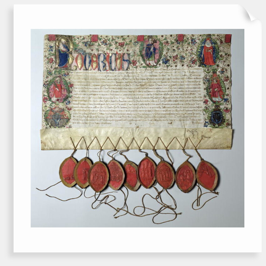 Letter of Indulgence to the Church of St. Nicolas, 22nd June 1484 by Anonymous