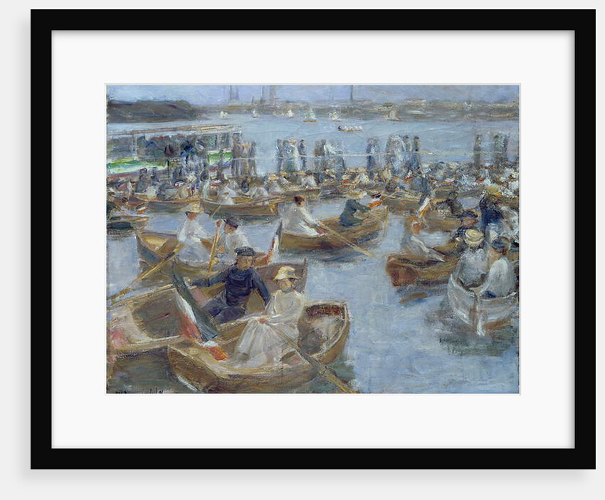 Evening at the Uhlenhorster Fahrhaus, 1910 by Max Liebermann