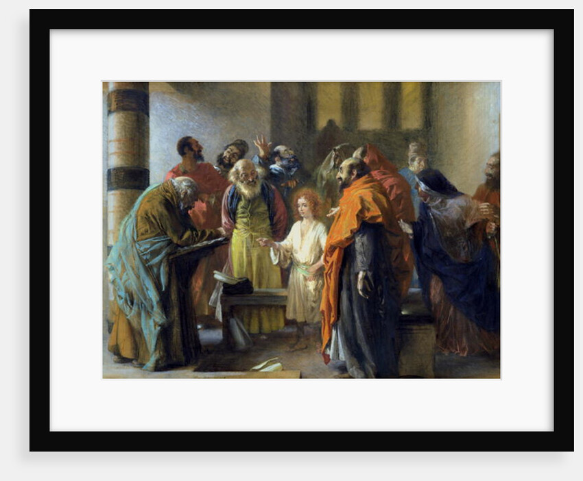 Twelve-year old Jesus in the Temple, 1851 by Adolph Friedrich Erdmann von Menzel