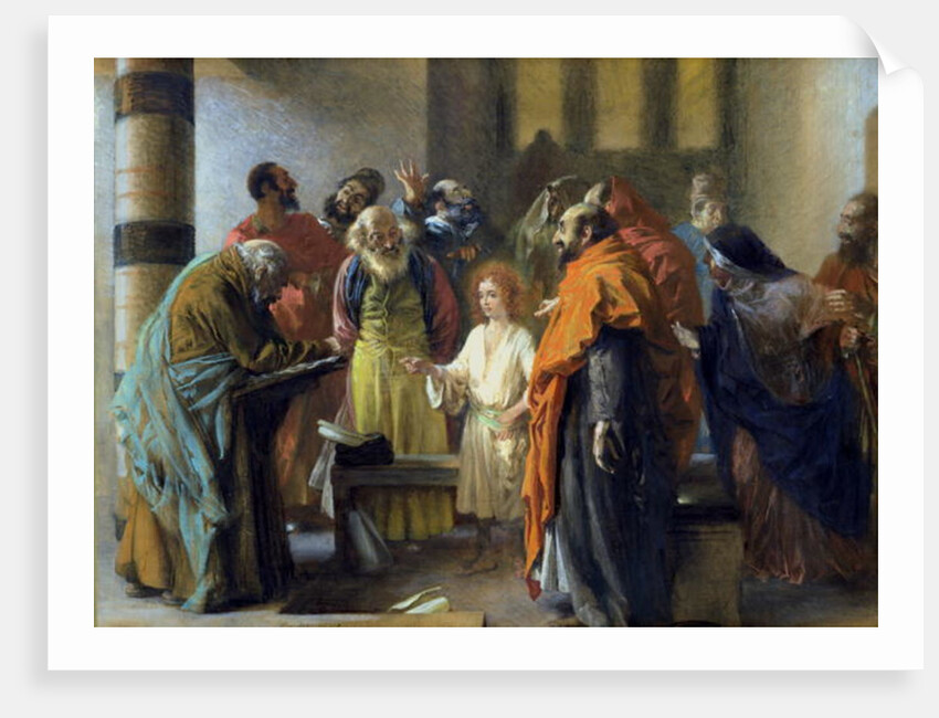 Twelve-year old Jesus in the Temple, 1851 by Adolph Friedrich Erdmann von Menzel