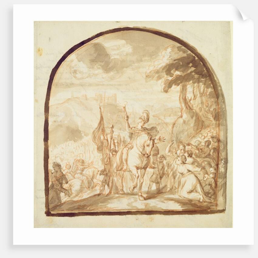 Claudius Civilis Leaving the Women and Children to go and Fight at Xanten, 1662 by Jurgen Ovens