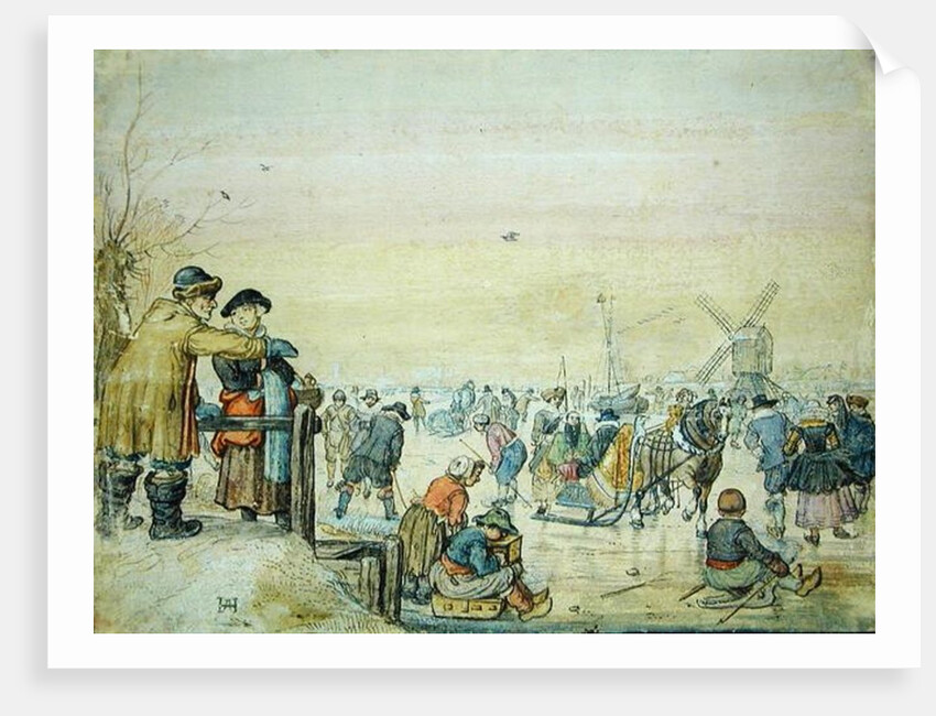 Enjoying the Ice, 1630 by Hendrik Avercamp