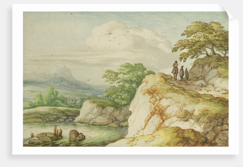 Hikers in the Highlands, c.1655 by Allart van Everdingen