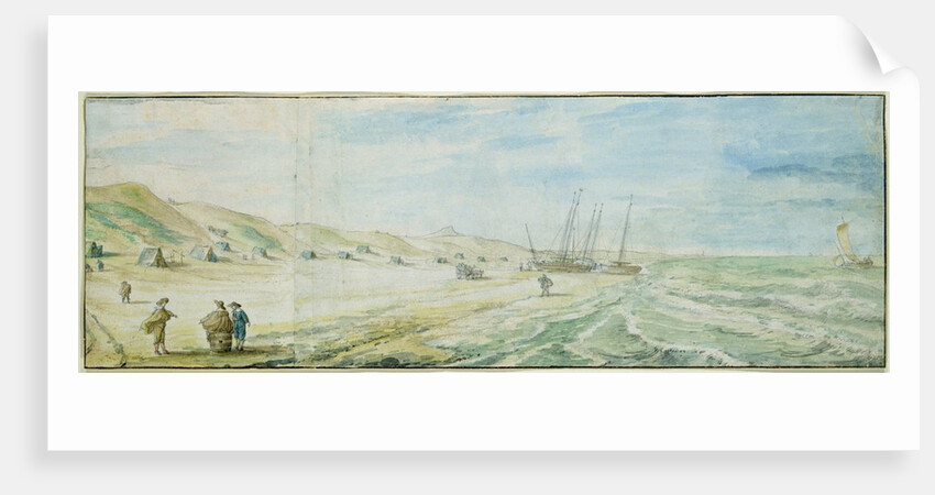 The Beach at Wijk aan Zee by Abraham Willaerts