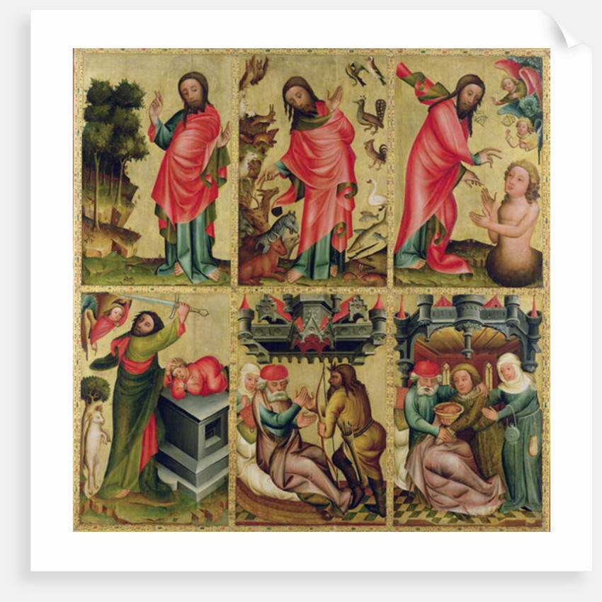 Inner left wing of the High Altar of St. Peter's in Hamburg, the Grabower Altar by Master Bertram of Minden