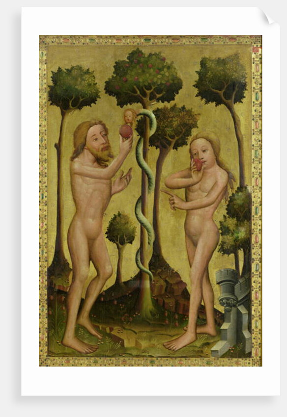 The Fall, detail from the Grabow Altarpiece, 1379-83 by Master Bertram of Minden