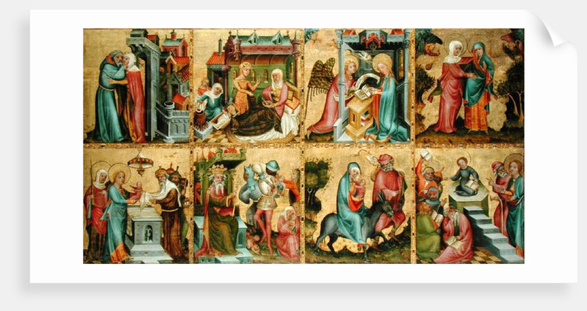 The Buxtehude Altar, central panel, 1400-10 by Master Bertram of Minden