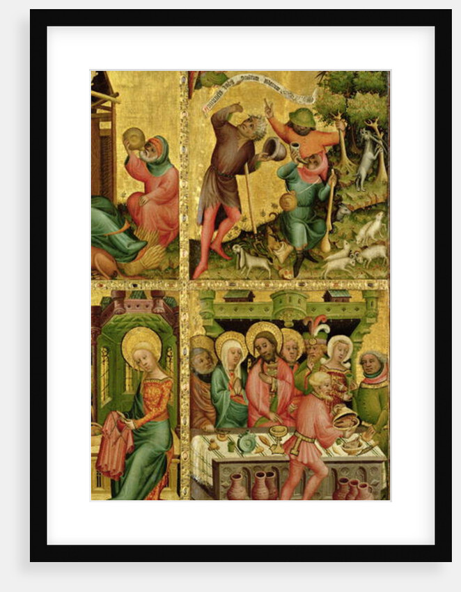 The Annunciation to the Shepherds and the Marriage at Cana by Master Bertram of Minden