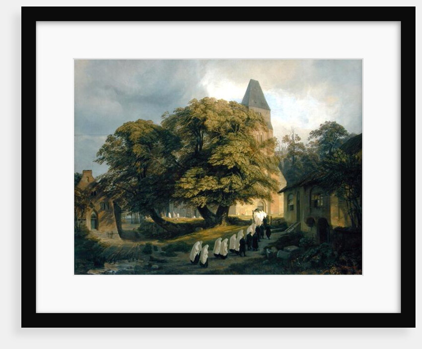 Elstorf Churchyard, near Hamburg, 1837 by Jacob Gensler