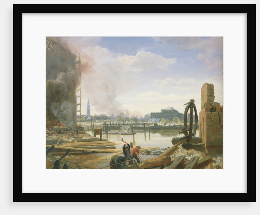 Hamburg After the Fire, 1842 by Jacob Gensler