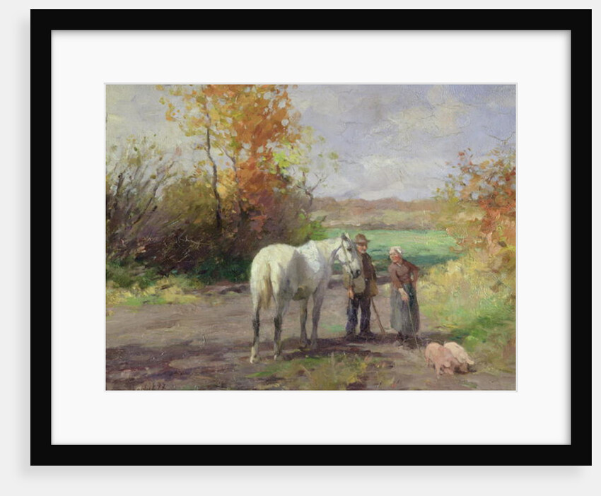 Encounter on the Way to the Field, 1897 by Thomas Ludwig Herbst