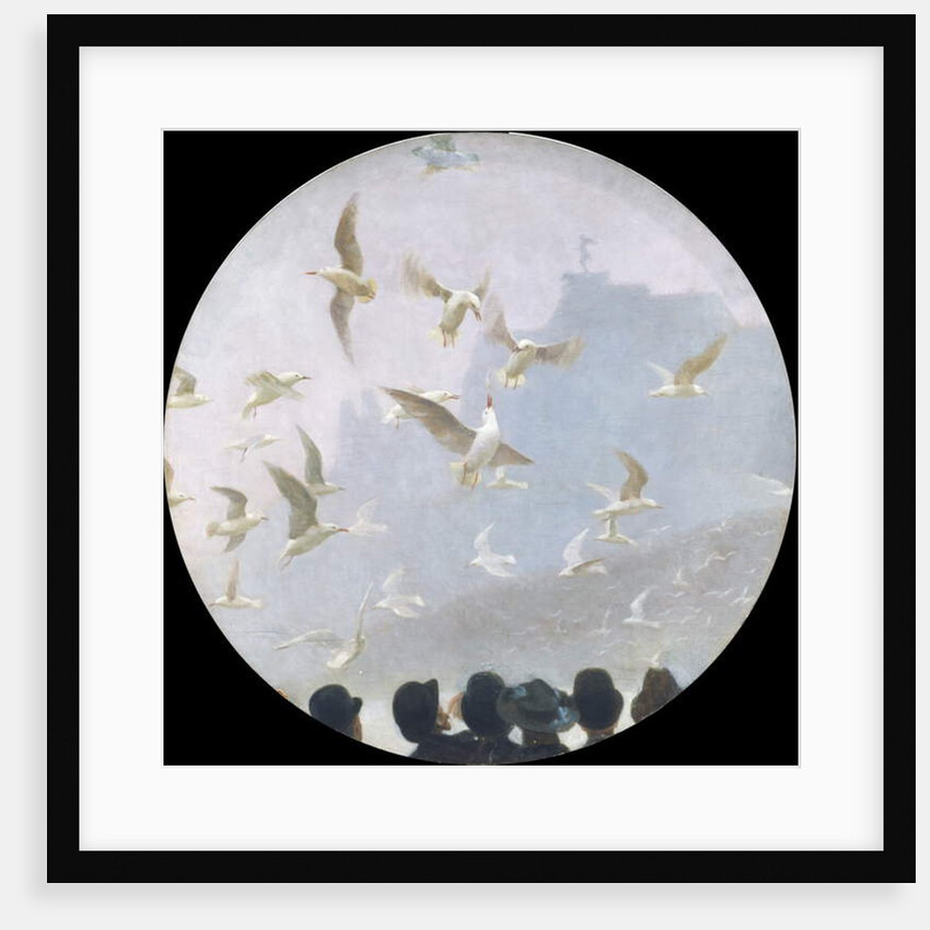 Seagulls over the Alster, c.1905 by Julius August Friedrich Theodor von Ehren