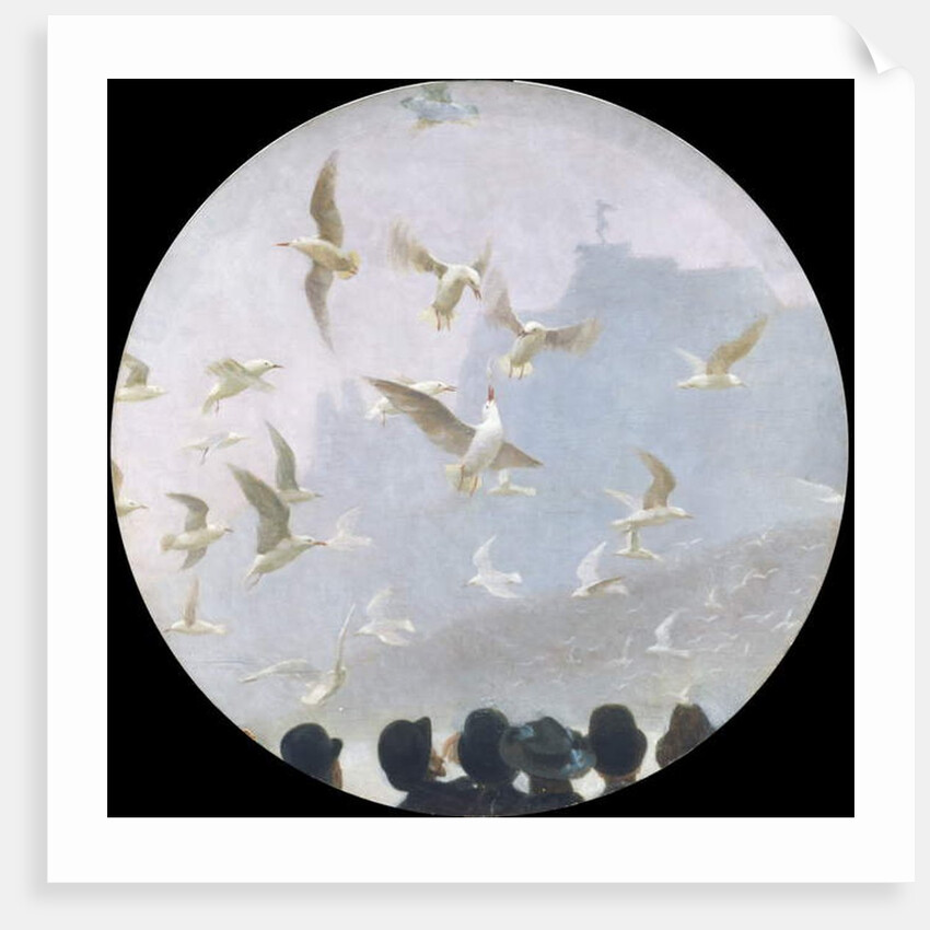 Seagulls over the Alster, c.1905 by Julius August Friedrich Theodor von Ehren