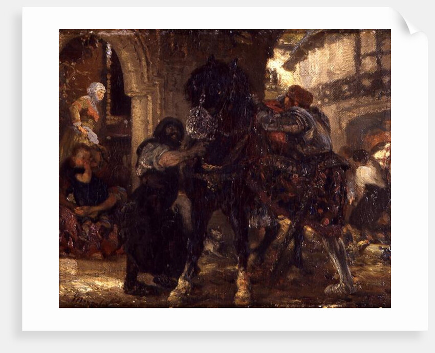 The Knight in the Smithy, 1865 by Adolph Friedrich Erdmann von Menzel