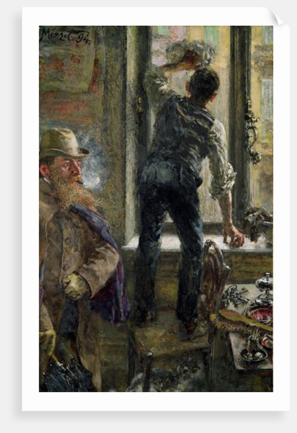 Breakfast at the Cafe, 1894 by Adolph Friedrich Erdmann von Menzel