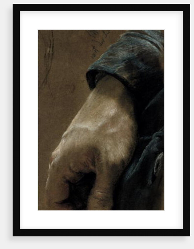 My Right Hand Drawn With my Left Hand, 1848 by Adolph Friedrich Erdmann von Menzel