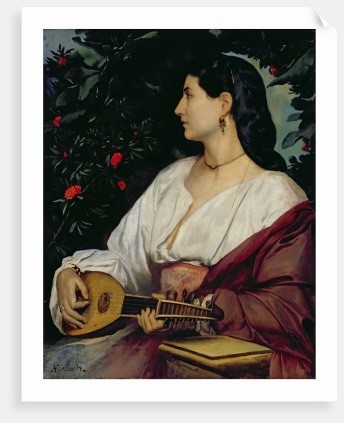The Mandolin Player, 1865 by Anselm Feuerbach