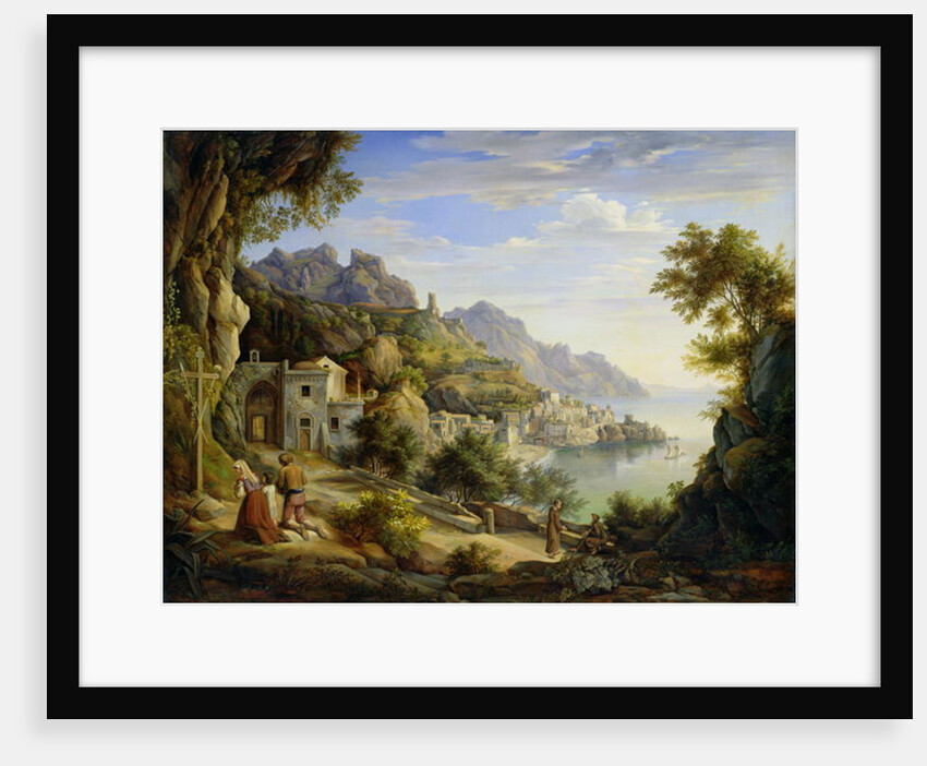 At the Gulf of Salerno, 1826 by Joachim Faber