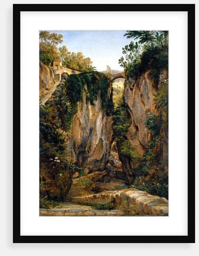 A rocky Valley in Sorrento, 1823 by Joachim Faber