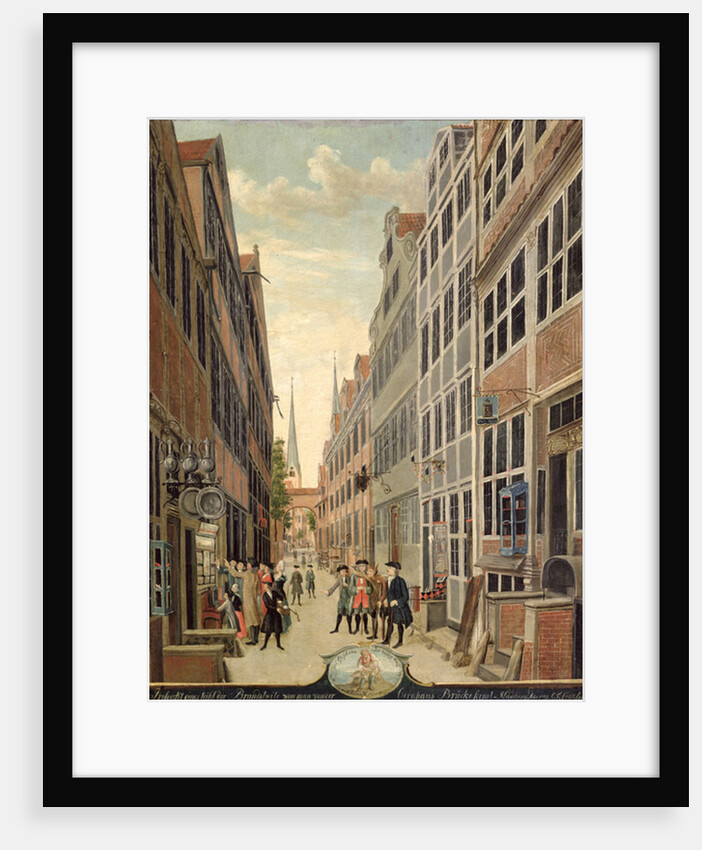 Brandstweite in Hamburg, 1775 by C. F. Feldt