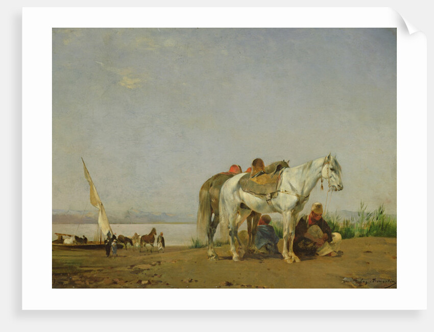 On the bank of the Nile, 1871 by Eugene Fromentin