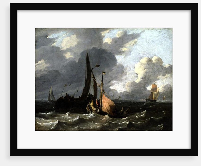 Seascape by Ludolf I Backhuysen
