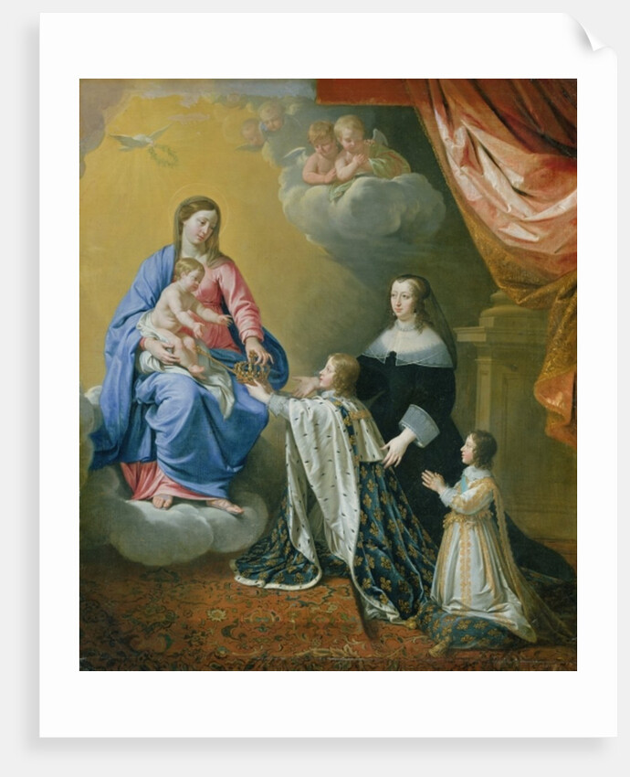 The Virgin Mary gives the Crown and Sceptre to Louis XIV, 1643 by Philippe de Champaigne