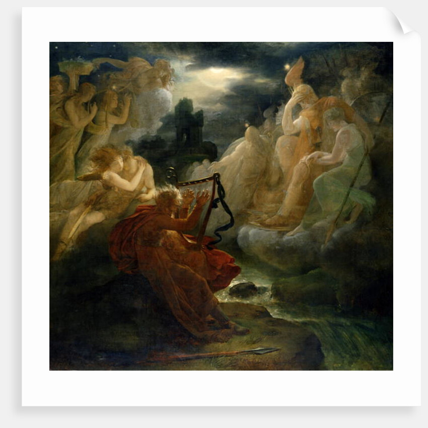 On the Bank of the Lora, Ossian Conjures up a Spirit with the Sound of his Harp, c.1811 by Francois Pascal Simon Baron Gerard