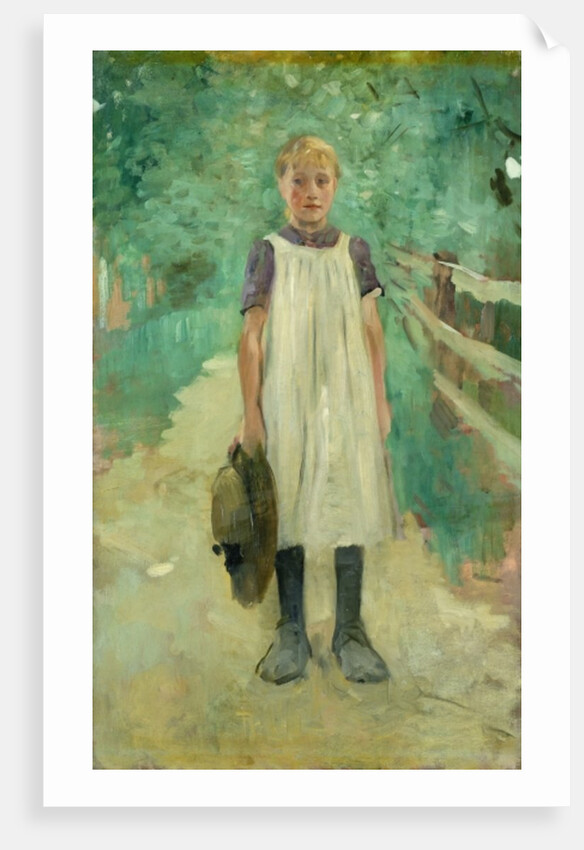 A Farmgirl, 1895 by Thomas Ludwig Herbst