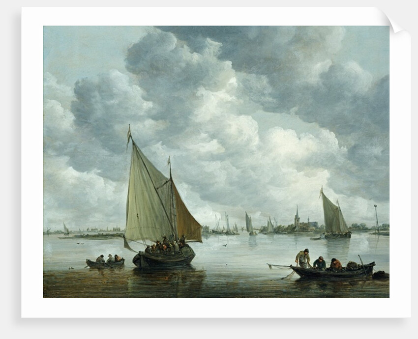 Fishingboat in an Estuary, 1655 by Jan Josephsz van Goyen
