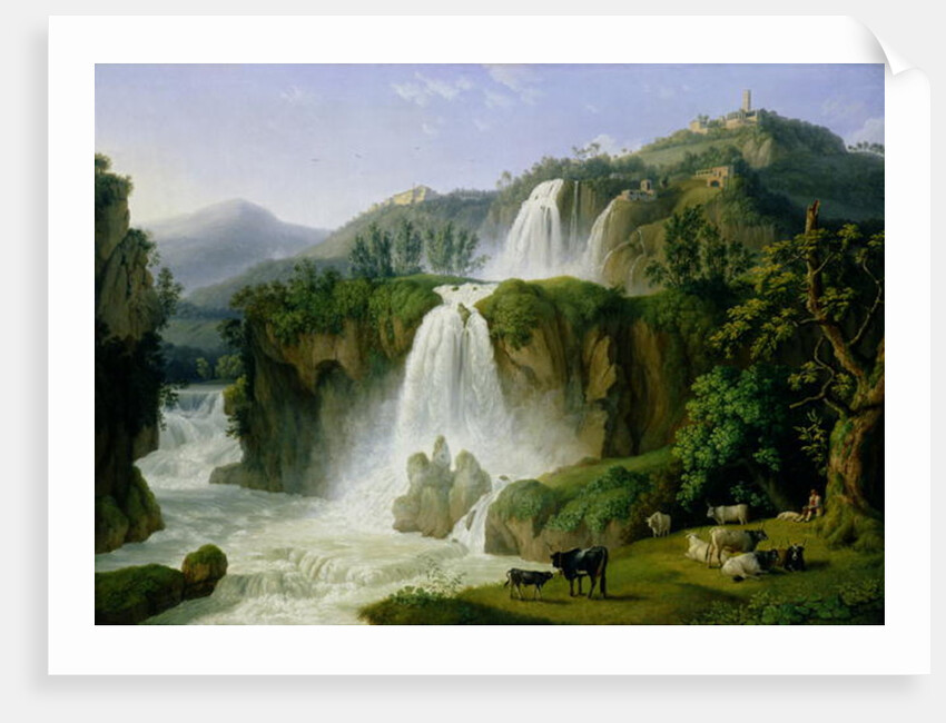 The Waterfall at Tivoli, 1785 by Jacob-Philippe Hackert