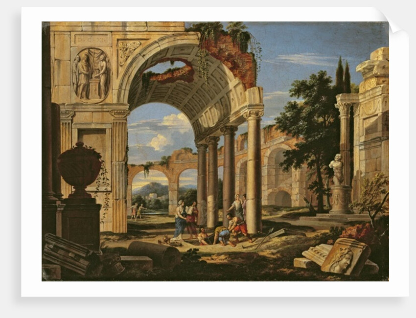 Landscape with Ruins, 1673 by Johann Oswald Harms