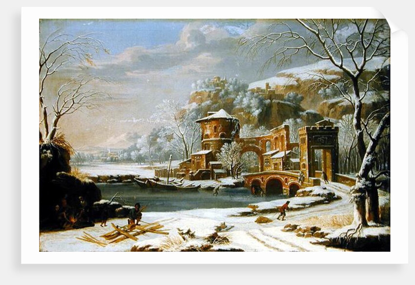Winter Landscape, 1674 by Johann Oswald Harms